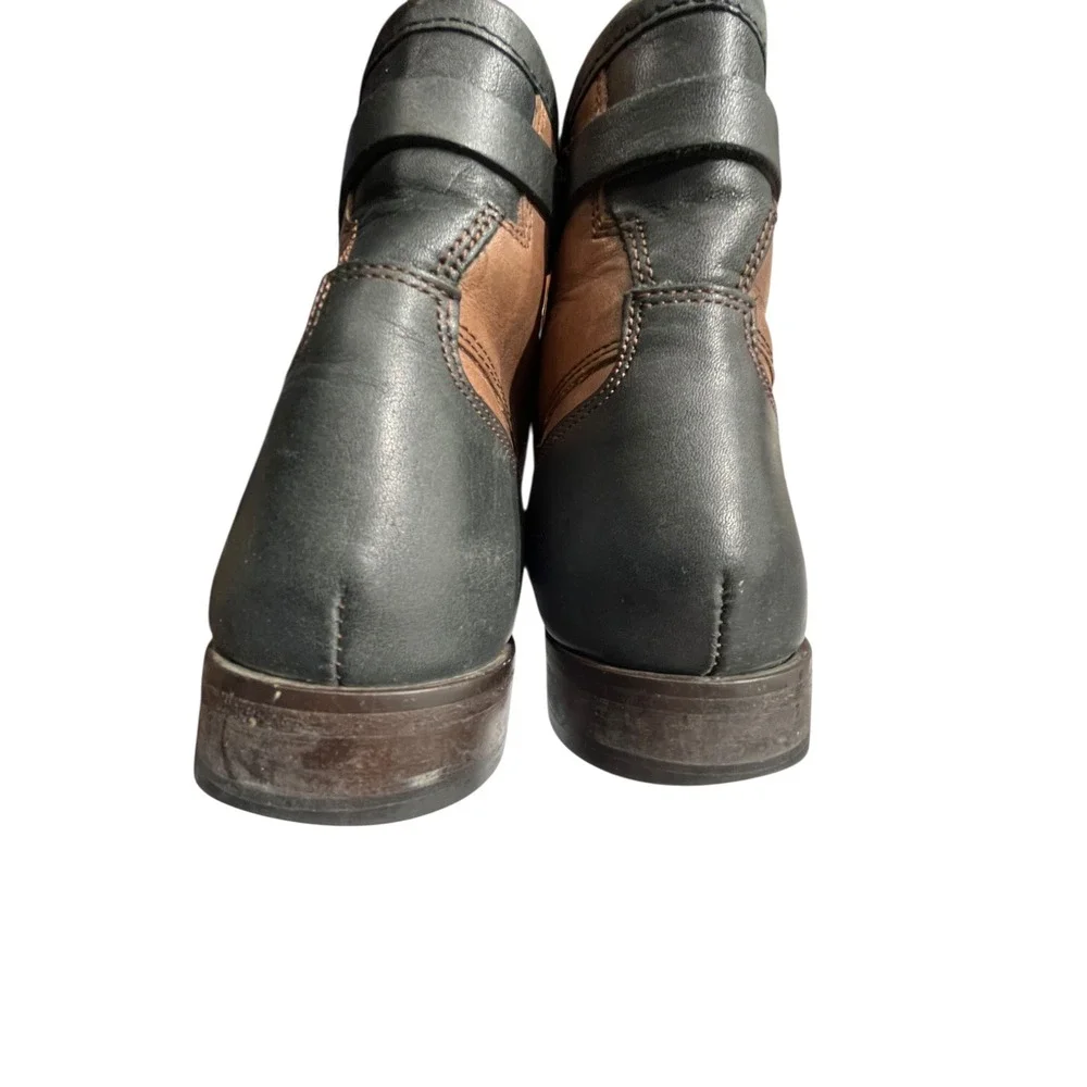 Ted Baker Comptan Brown Leather Cap Toe Lace Up Ankle Boots Mens‎ UK 9 US 10